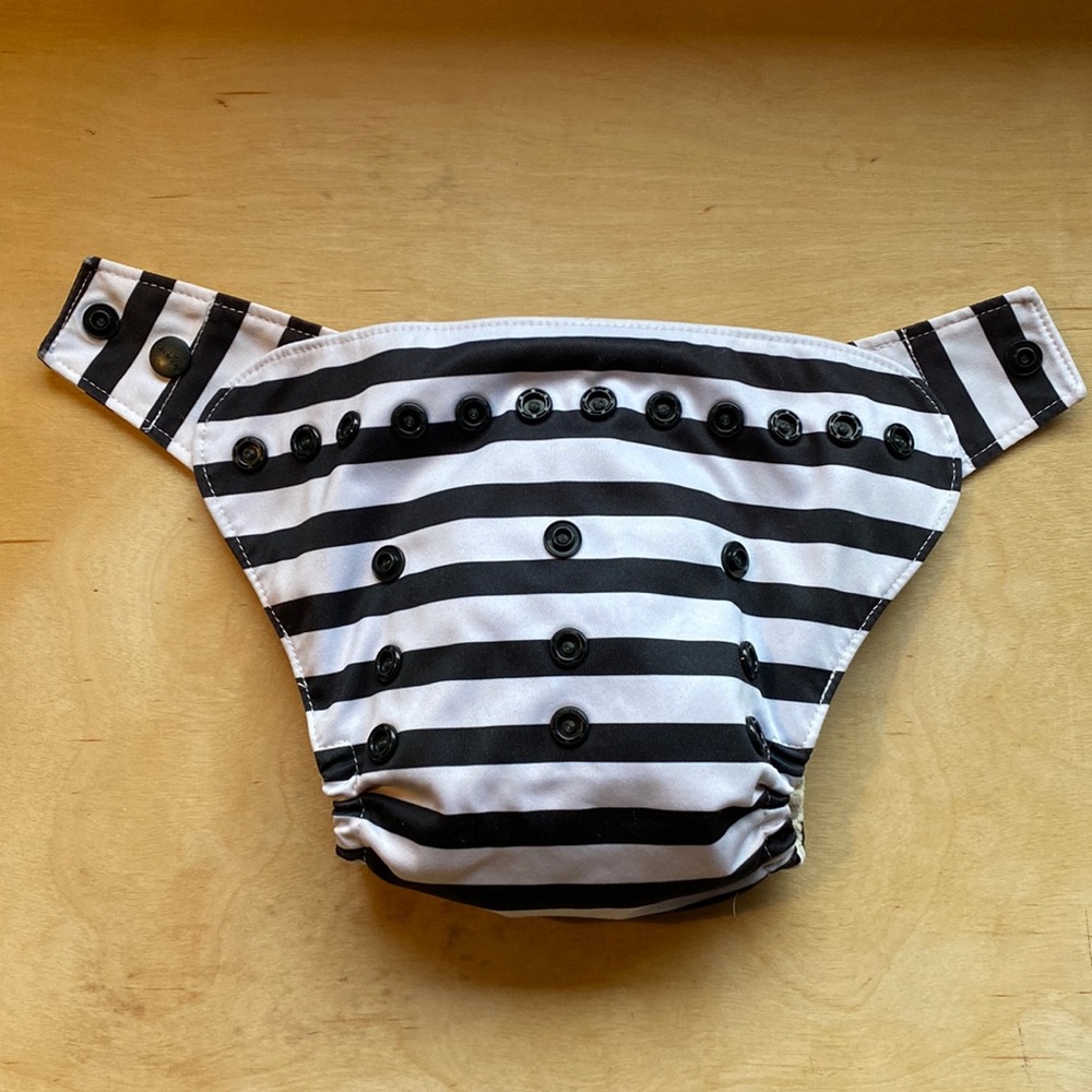 Grovia cloth diaper shell with organic cotton snap in liner